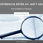Diferencia entre Ay, Ahí y Hay