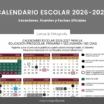 calendario escolar sep 2026 2027 portada