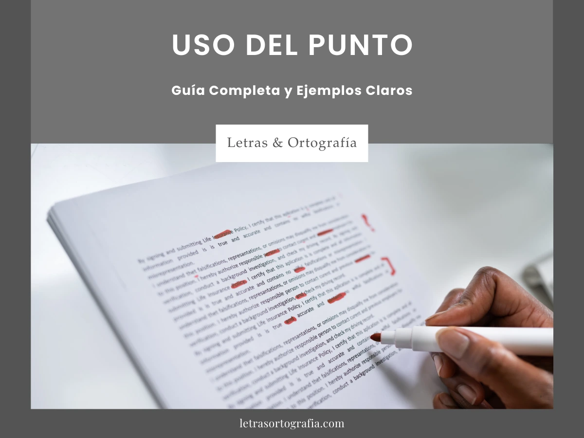 Uso del punto