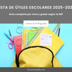Lista de útiles escolares 2025-2026