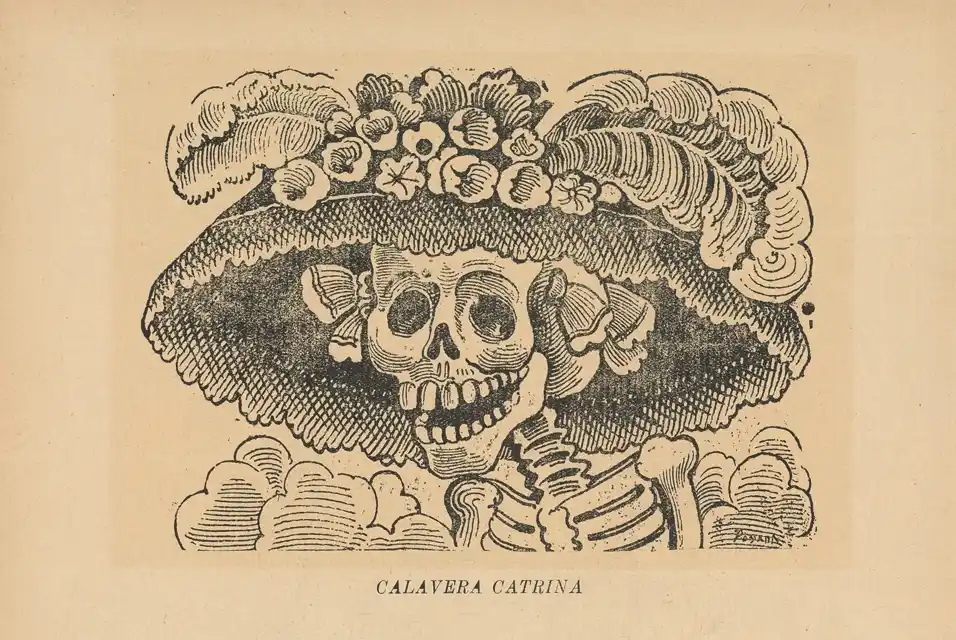 Posada2.Catrina Calaveritas Literarias: Humor en el Día de Muertos