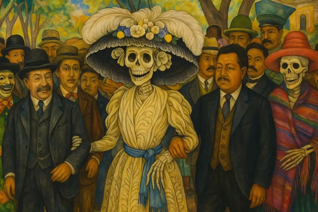 caracteristicas-de-la-catrina-1024x683 La Catrina y el Catrín en el Día de Muertos