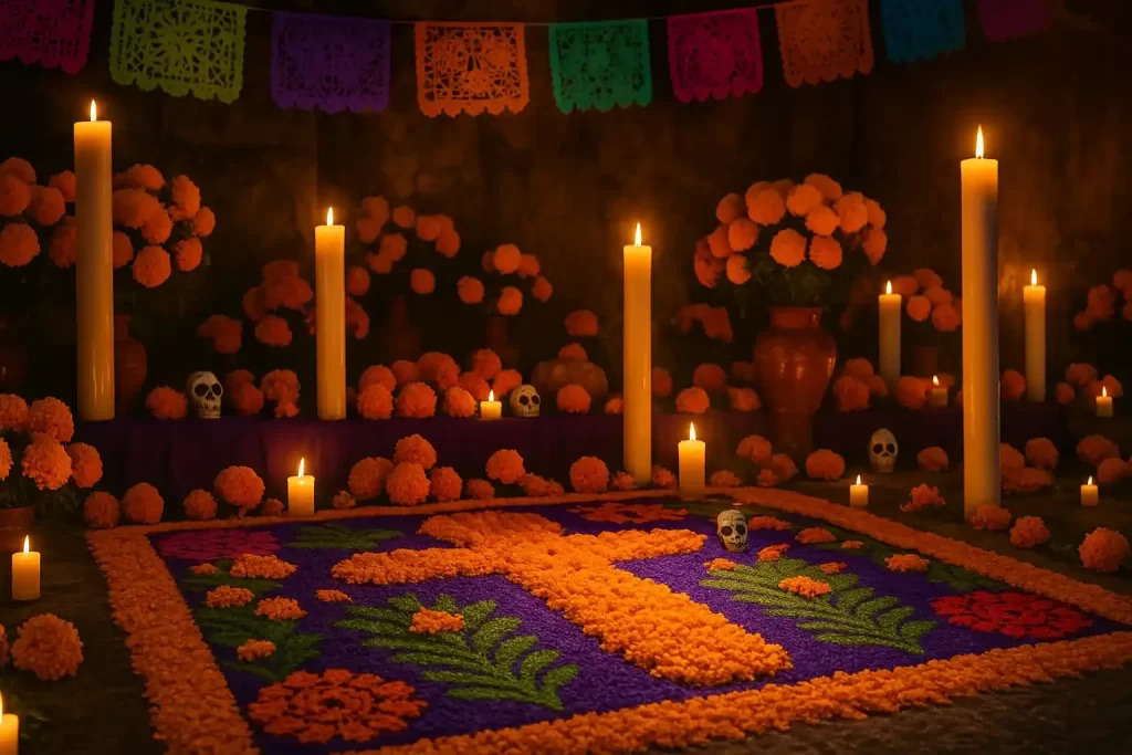 la-flor-de-cempasuchil-en-el-altar-1024x683 Cempasúchil: La Flor del Día de Muertos
