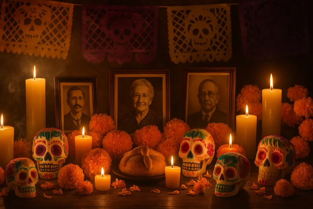 calaveritas-de-azucar-altar-de-muertos-1024x683 Calaveritas de Azúcar: Dulce Tradición del Día de Muertos