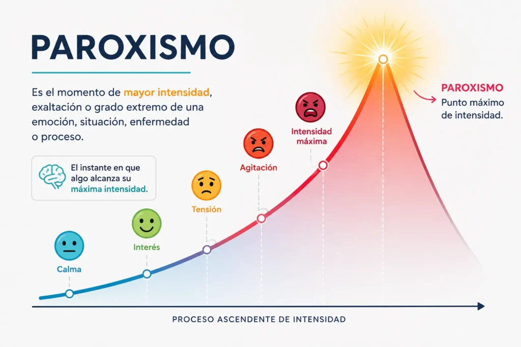 Paroxismo significado y definición en español